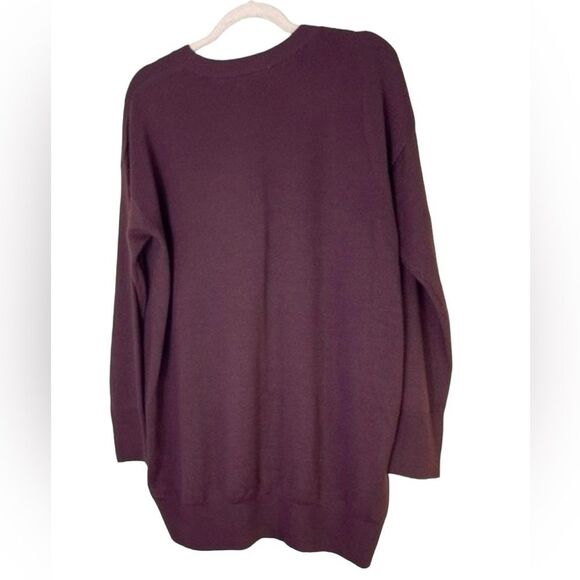 Isaac Mizrahi Womens Sweater XL Maroon Crewneck - Picture 2 of 7